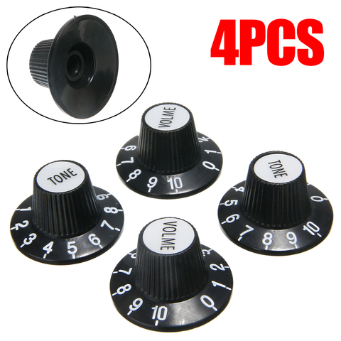 4pcs Guitar Accessories 2 Tone 2 VOLUME Control Knobs Top Hat Bell For Gibson For Les Paul 6mm Diameter Guitar ► Photo 1/6