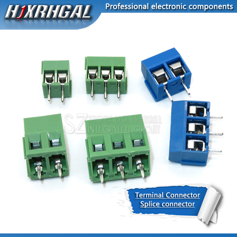 5PCS Terminals KF128 KF301 KF350 3.5mm 5mm 2PIN 3PIN Screw  PCB Screw Terminal Block Connector ► Photo 1/6