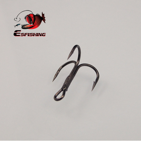 KESFISHING 12pcs Fishing Hook Carbon Steel Barbed Fishhooks Super Sharp Triple Hooks Sea Tackle Accessories with Box ► Photo 1/5