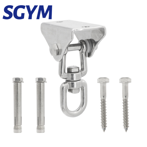 SGYM 1set 180°/360° Heavy Duty Swing Fixed Buckles Hook Hanger 304 Stainless Steel For Yoga Hammock Sandbag Lou ► Photo 1/6