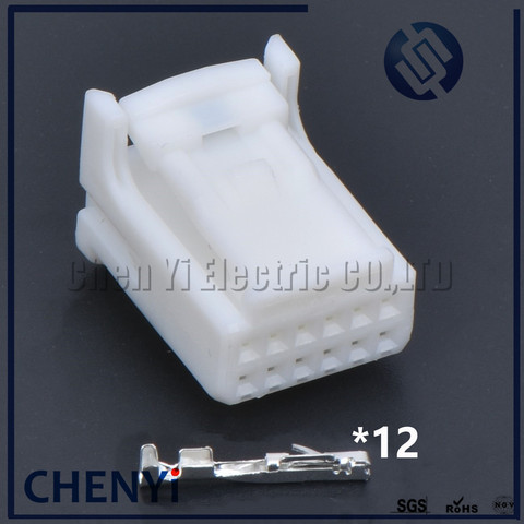 1 set 12 pin female auto connector car wiring housing connector vehicle central control cable socket 1318774-1 For Toyota ► Photo 1/5