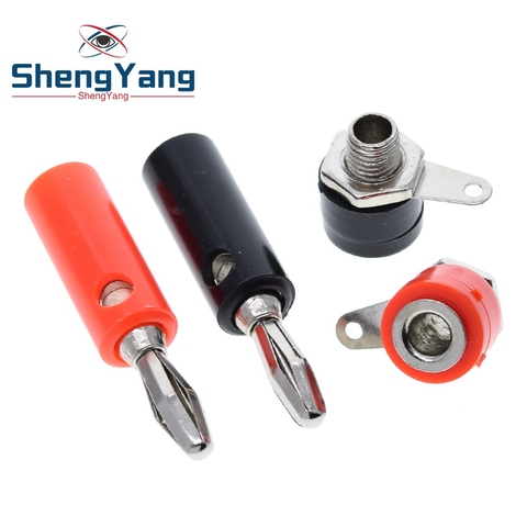 ShengYang 1set Male And Female J072 4mm Banana Plug Male And Female To Insert Connector Banana Pin DIY Model Parts ► Photo 1/6