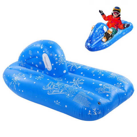 Inflate Snow Tubing Raft Blue Inflation Children Skiing Car Kid Inflatable Snowboard Kid Inflate Snow Tubing ► Photo 1/6