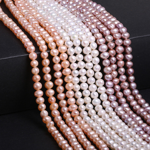 Natural Freshwater Pearl Beads High Quality Potato-shaped Punch Loose Beads for Make Jewelry DIY Bracelet Necklace Accessories ► Photo 1/6