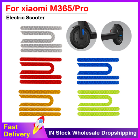 4pcs Pro Front Rear Wheel Tyre Cover Protective Shell Reflective Sticker For Xiaomi Mijia M365 Electric Scooter Skateboard Parts ► Photo 1/6