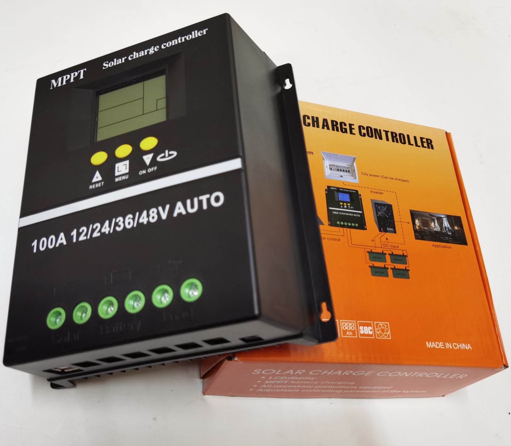 60A 50A MPPT Solar Charge Controller DC 12V/24V/36V/48V Auto Battery Regulator 