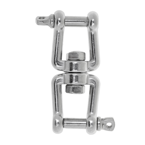 Marine Stainless Steel Anchor Chain Connector Swivel Jaw Double Shackle- M5 Swivel for Boat ► Photo 1/6