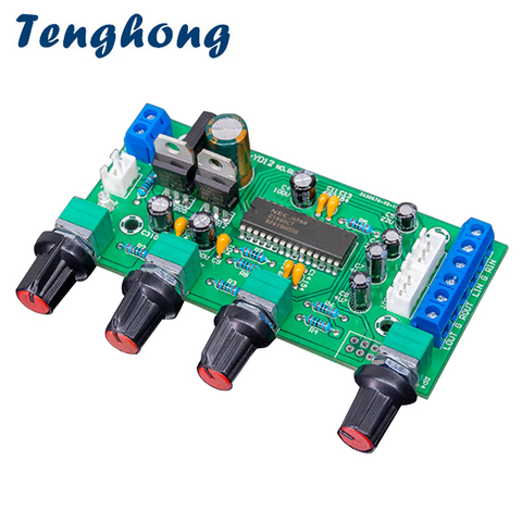 Tenghong UPC1892 Tone Power Preamplifier Board 12V HIFI Pre-level Tone Control Preamp Board For Home Theater Sound Amplifier DIY ► Photo 1/6