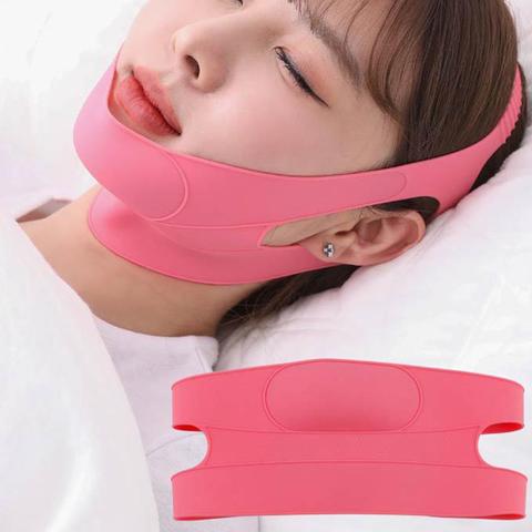 Delicate Face Neck Wrinkle Breathable Removal Slimming Mask Double Chin Lifting Face Firming Sleep Band Face Bandage Hot Sale ► Photo 1/6