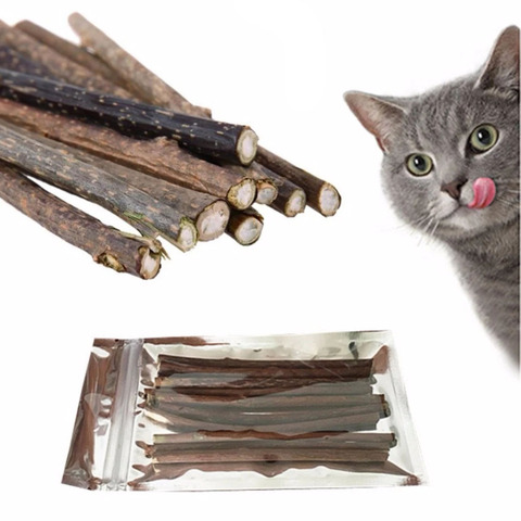 1/10/20pcs Pet Cat Chew Stick Treat Toy Catnip Toys Natural Matatabi Polygama Catnip Molar Herbal Cat Natural Mint Chew Stick ► Photo 1/6