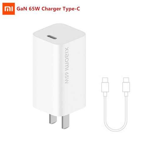 Original Xiaomi Mi GaN 65W Travel Charger Type-C Smart Output PD Quick Charge 5V9V12V15V=3A 10V=5A 20V=3.25A For Smart Phone ► Photo 1/6