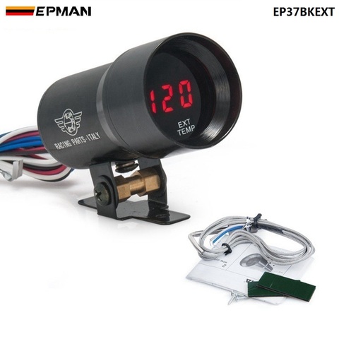 37MM Digital Smoked Lens Exhaust Gas Temperature EGT Gauge Black For Jeep EP37BKEXT ► Photo 1/6