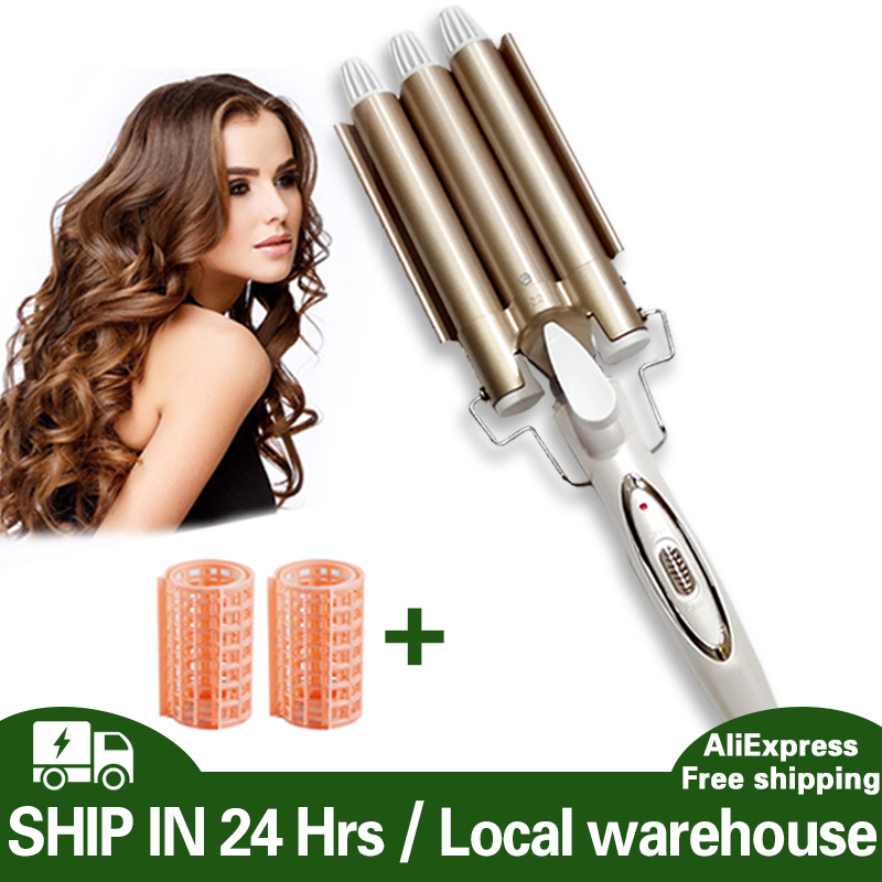 waves Curling hair curler Professional hair care & styling tools Wave Hair  styler curling irons Hair crimper krultang iron 5 - Price history & Review  | AliExpress Seller - Daily Appliances Store 