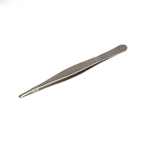 Stainless Steel Tweezers Laboratory Auxiliary Tweezer Straight Surgical Forceps 12.5cm Extraction Excipients Home Handy Tool ► Photo 1/6