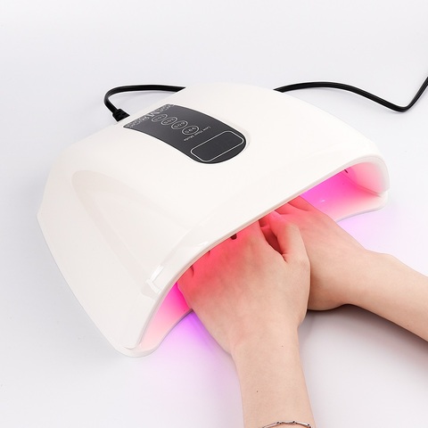 High Power 96W RED Light LED Nail Lamp Two Hands Gel UV Lamp Manicure Nail Polish Dryer Machine for Fast Drying All Gel Polish ► Photo 1/6