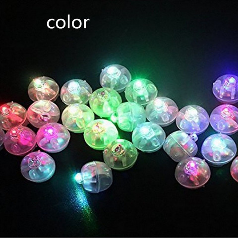 10Pcs Round Flash Ball LED Balloon Lights Mini Flash Luminous Lamps for Lantern Bar Christmas Wedding Party Decoration Lights #7 ► Photo 1/6