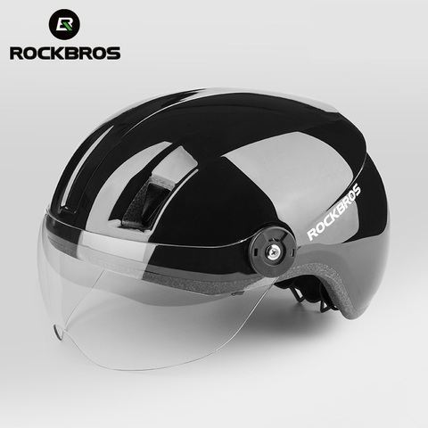 ROCKBROS Bicycle Helmet EPS Ultralight Cycling Helmet Men Women Sport Outdoor Road Mtb Bike Helmet Goggles Lens Helmet 55-63cm ► Photo 1/6