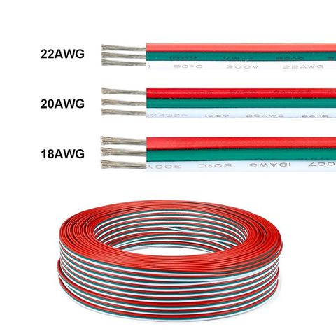 3 Pin Cable 10m 20m 0.3mm 22AWG 3 Core Electrical Cable JST Tinned Copper Wires 3pin Wire For WS2811 WS2812B Pixels Strip Light ► Photo 1/6