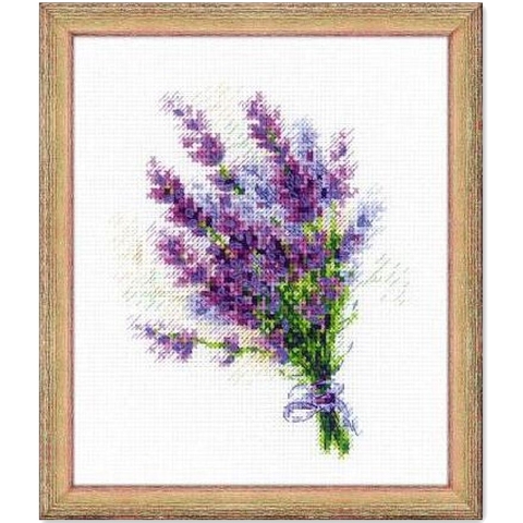 Lavender bouquet cross stitch package plant 18ct 14ct 11ct cloth cotton thread embroidery DIY handmade needlework ► Photo 1/2