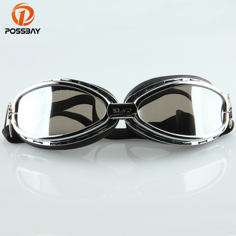 POSSBAY Pilot Cruiser Motorcycle Glasses Bike Riding Goggles Eyewear Protect Glasses Lens UV-Protection Cafe Racer ► Photo 1/6