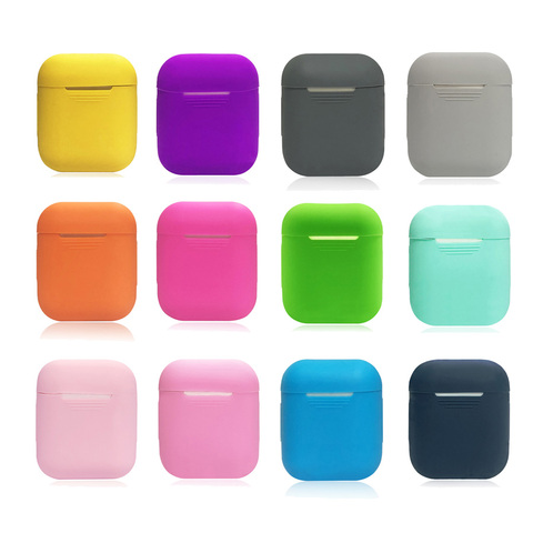 Soft Silicone Case Earphones for Apple Airpods case Bluetooth Wireless Earphone Protective Cover Box for Airpods Ear Pods Bag ► Photo 1/6