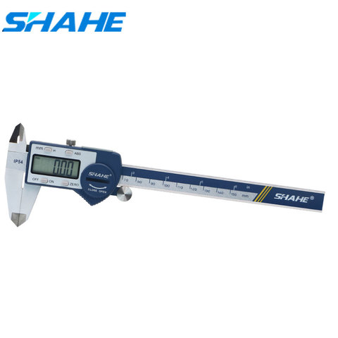 Quality Electronic Digital Caliper Inch/Metric/150 mm Stainless Steel Body/Black Extra Large LCD Screen Auto Off  Measuring Tool ► Photo 1/6