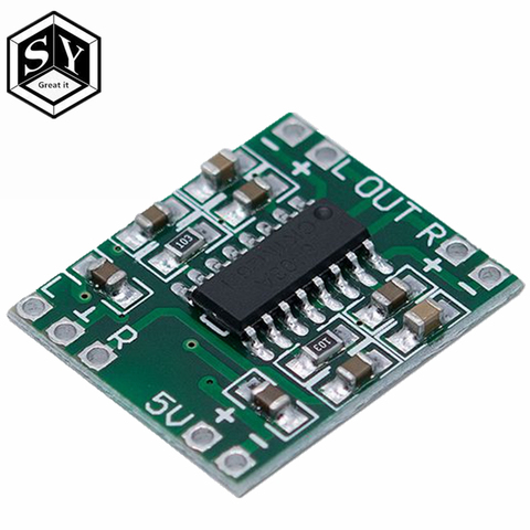 5PCS PAM8403 Super mini digital amplifier board 2 * 3W Class D digital amplifier board efficient 2.5 to 5V USB power supply ► Photo 1/6