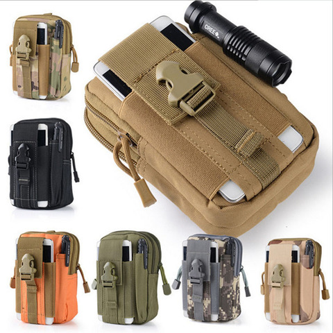 Hunting Bags Tactical Pouch Molle Belt Waist Bag Military Tactical Pack Hunting Outdoor Pouches Case Pocket Camo Bag for Iphone ► Photo 1/6