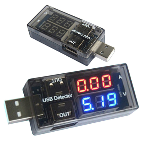 Red+Blue Dual Display USB Current Voltage Meter DC Charging Detector Tester Battery Voltmeter Ammeter Charger Indicator ► Photo 1/6