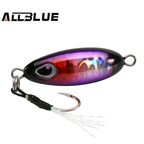 ALLBLUE Slow Drop 7G 10G 15G Micro Cast Metal Jig Shore Casting Jigging Spoon Saltwater Fishing Lure Artificial Bait Tackle ► Photo 1/6