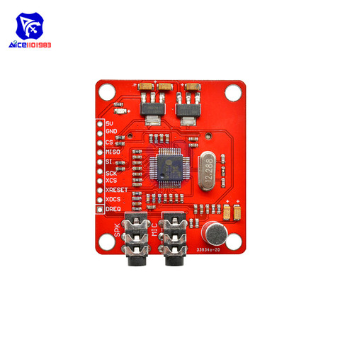 VS1053 VS1053B MP3 Module For Arduino UNO Breakout Board With SD Card Slot VS1053B Ogg Real-time Recording For Arduino UNO one ► Photo 1/6