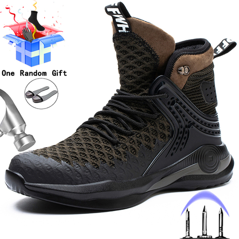 2022 New Winter Shoes Work Safety Boots Men Indestructible Safety Shoes Men Work Sneakers Male Steel Toe Shoes Work Boots 49 50 ► Photo 1/6