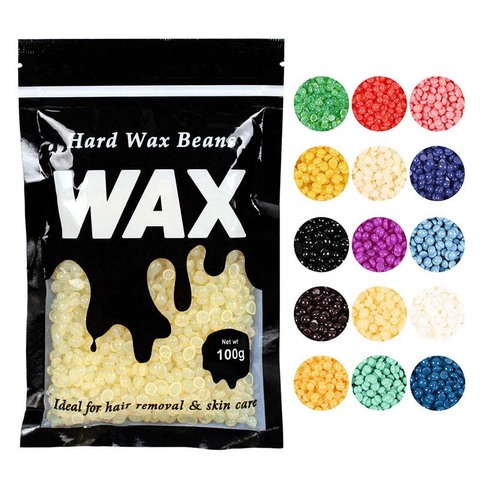 100g Hard Wax Beans Solid Hard for Film Hair Removal Wax Bean Pellet Paper-free Armpit Arm Legs Depilatory Hot Women or Men ► Photo 1/6