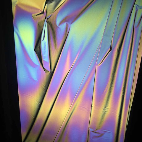 Rainbow Reflective Fabric Holographic Fabric Mermaid Fabric Silver Fashion At Night for Clothing PatchWork Sewing Art ► Photo 1/1