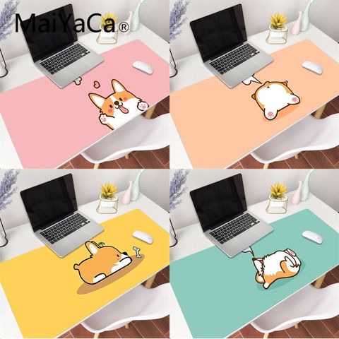 MaiYaCa Lovely Welsh Corgi Lovely Animal Kids Pad to Mouse Game Gaming Mouse Pad Large Deak Mat 700x300mm for overwatch/cs go ► Photo 1/6