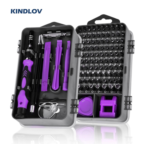 KINDLOV 115 In 1 Screwdriver Set Magnetic Screwdriver Bits Repair Phone PC Tool Kit Precision Torx Hex Screw Driver Hand Tools ► Photo 1/6