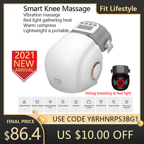 Smart Knee Massage Heated Knee Massager Vibrator Red Light Knee Physiotherapy Massage Device Massage Visage Foot Massager ► Photo 1/6