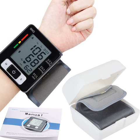 Wrist Digital BP Blood Pressure Monitor meter Automatic Sphygmomanometer Smart Medical Machine Pulse Rate Fitness Measurement ► Photo 1/6