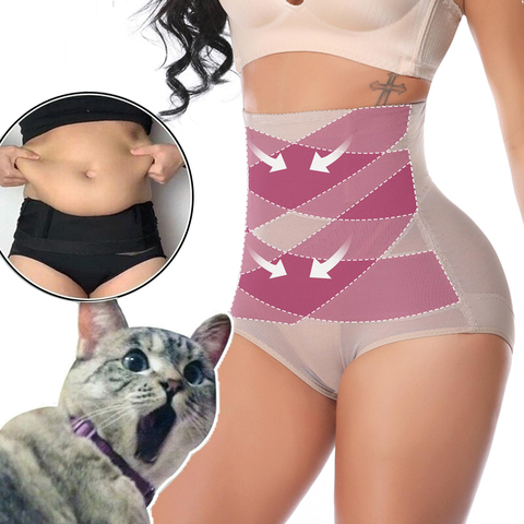 Faja Shapewear High Waist Tummy Control Panties for Women Slimming Body Shaper Butt Lifter Underwear Brief Waist Shaper ► Photo 1/6