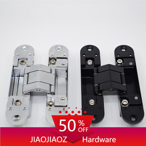 3D adjustable hidden door hinge adjustable conceal hinge /invisible door hinge 140*30MM 60KG for 2 hinges ► Photo 1/6