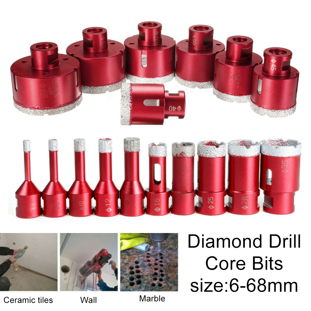 Saw Drill Bit CutStone Porcelain Tile Glass 6-68mm Diamond Drilling Core M14 Thread Hole Saw Drill Bits for Marble Ceramic Brick ► Photo 1/6