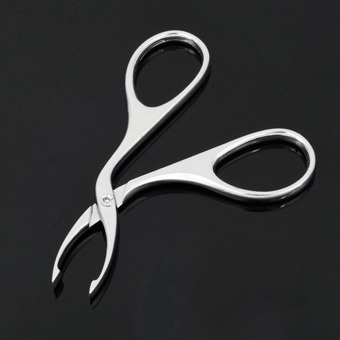 1Pc Scissors Flat Tip Eyebrow Extension Tweezer Clamp Plier Eyebrows Clipper Stainless Steel Eyelash Hair Remove Epilating Tool ► Photo 1/6