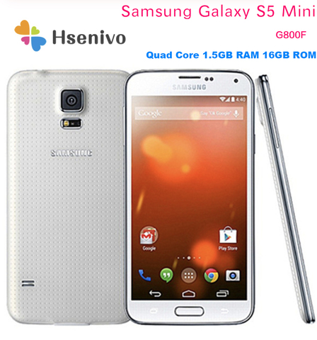 100% Original Unlocked Samsung Galaxy S5 Mini G800F 4.5 Inch Quad Core 1.5GB RAM 16GB ROM 8MP Camera Refurbished Mobile Phone ► Photo 1/6