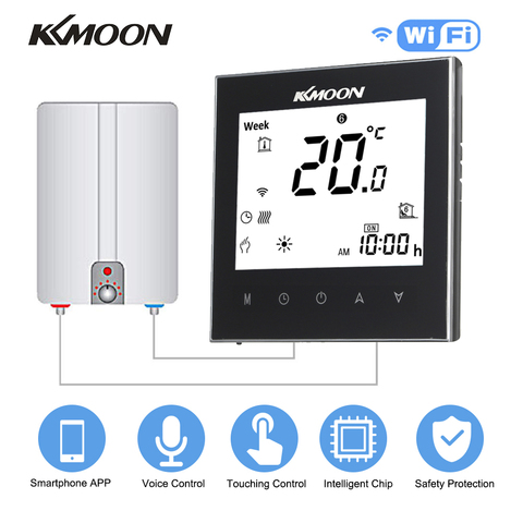 Kkmoon Digital WIFI Thermostat wifi Thermometer Hygrometer Room Home Temperature Controller Water/gas Boiler Heating Thermostat ► Photo 1/6