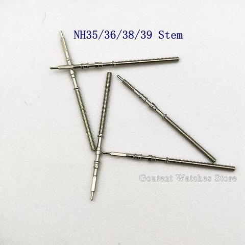 Watch Steel Stem Kit NH35 NH36 NH38 NH39 Movement Fit Steel Crown Men's Watch Movement watch parts crown stem ► Photo 1/4