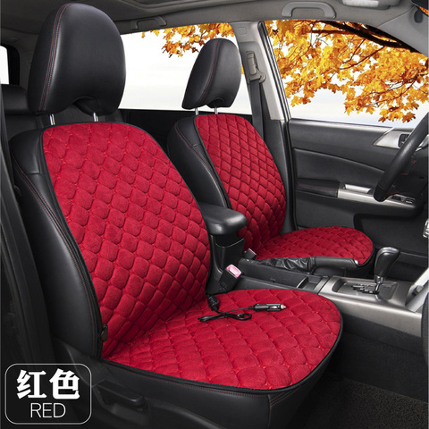 12V Heated Car Seat Cover Cushion Winter Plush Heater Warmer Control Temperature Electric Heating Seat Pad ► Photo 1/6