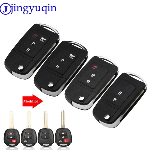 jingyuqin 2/3/4 For Toyota Prius RAV4 Camry Camry Remote Control modified Folding Key Shell Cover ► Photo 1/6