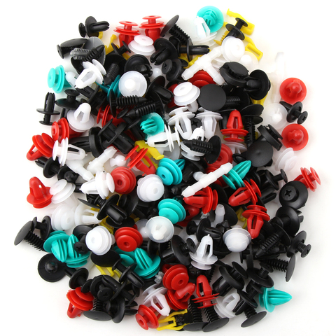 New Mixed Auto Bumper Wheel Eyebrow Fender Plastic Fastener Screw Rivet For All Cars Clip Set 50pcs/set ► Photo 1/4