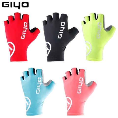 Giyo Breaking Wind Cycling Half Finger Gloves Anti-slip Bicycle Mittens Racing Road Bike Glove MTB Biciclet Guantes Ciclismo ► Photo 1/6