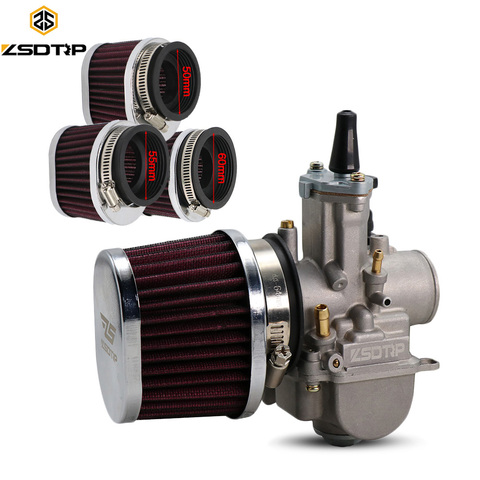 ZSDTRP 50mm 55mm 60mm Motorcycle Carburetor Air Filter Universal  21/24/26/28/30/32/33/34/35mm Carburetor Air Intake Filter ► Photo 1/6